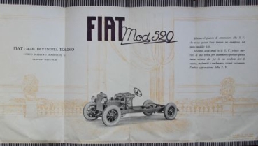 Fiat 520 Modelprogram 1927 Carbrochure (5546)